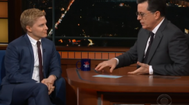Ronan Farrow and Stephen Colbert on The Late Show