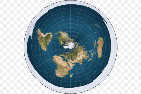 Flat Earth map